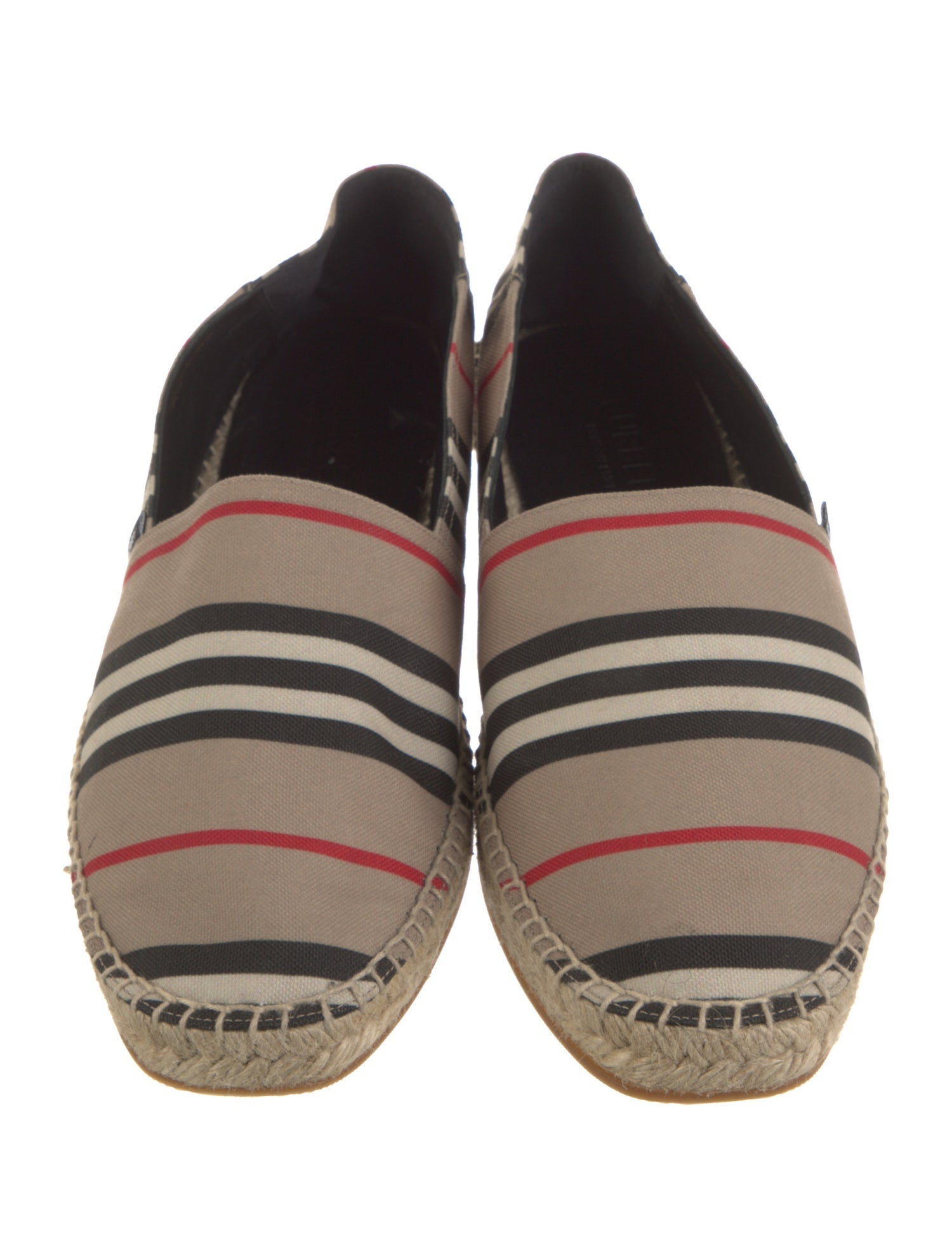 Burberry Nova Check Pattern Canvas Espadrilles
